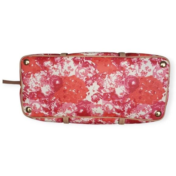 Coach Peyton Floral Cora Domed Satchel, Pink & Red #F31341 EUC. - Picture 6 of 12